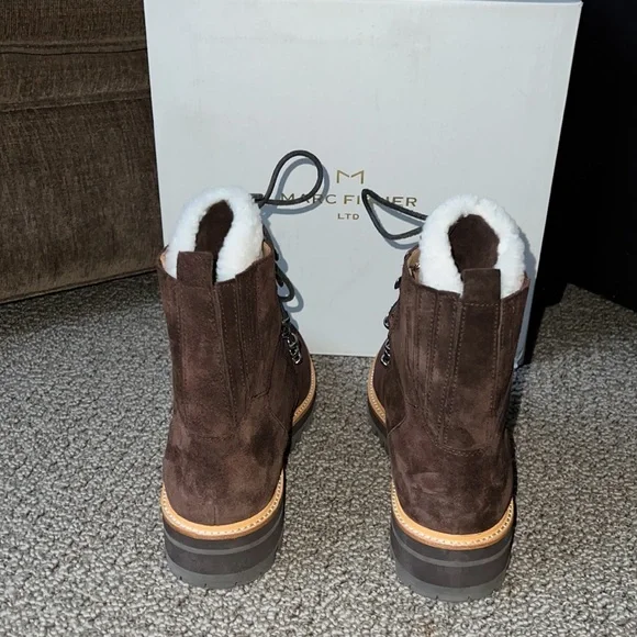 Marc Fisher Izzie Brown Suede Bootie Size 11M - Picture 5 of 8